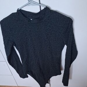 Primark Dark Patterned Long Sleeve Bodysuit